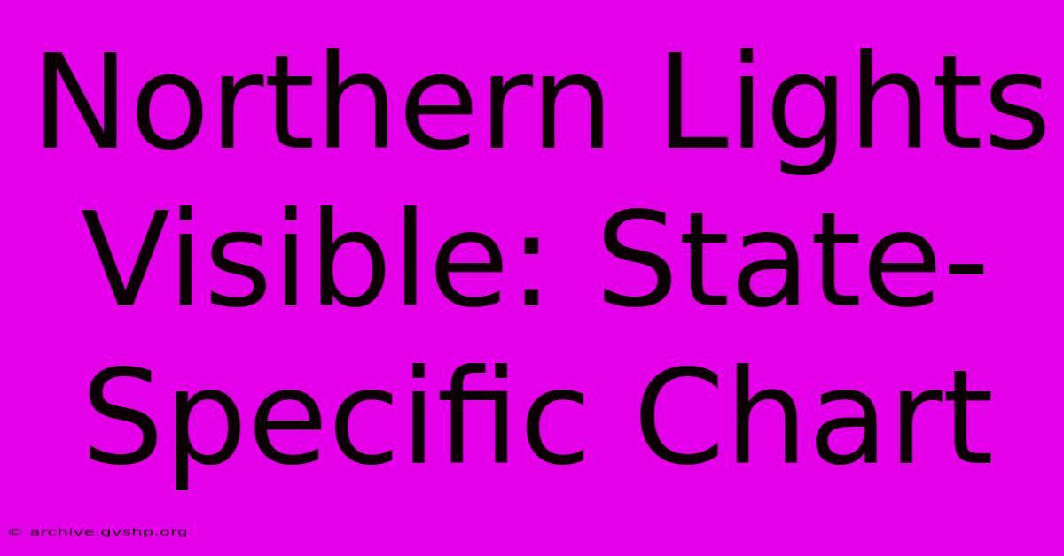 Northern Lights Visible: State-Specific Chart